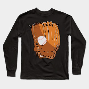 Baseball Gloves Clipart Stickers Long Sleeve T-Shirt